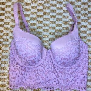 34D NWT Victoria Secret Bra crochet longline top crop